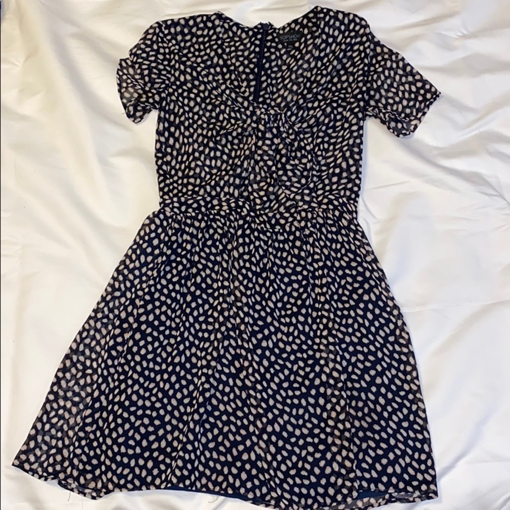 Top shop printed dress